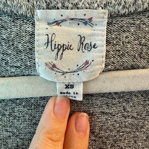 🌞 Super Soft Hippie Rose Gray Snap Button Cardigan - Picture 2 of 4